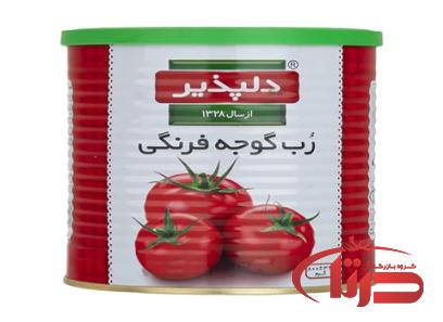 قیمت خرید رب گوجه فرنگی دلپذیر+ مشخصات، عمده ارزان