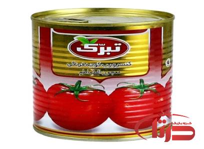 قیمت خرید رب گوجه فرنگی تبرک + عکس