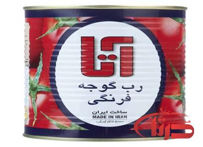 خرید و قیمت روز رب گوجه فرنگی 5 کیلویی آتا